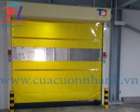 Lắp đặt cửa cuốn nhanh PVC - Nhà máy Bánh Vàng